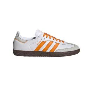 adidas Women's Samba OG Shoes - White/Orange